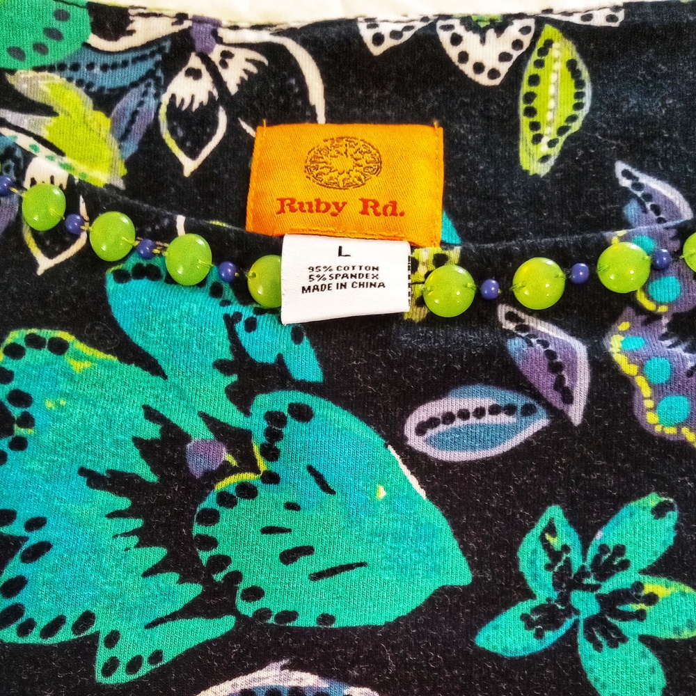 Ruby Rd. Multicolor Floral Tunic - Picture 2 of 9
